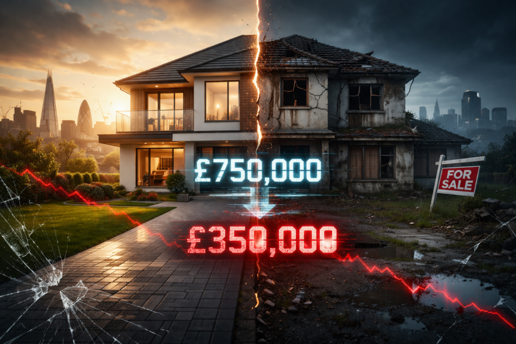 Negligent surveyor overvaluation showing property value drop and financial loss